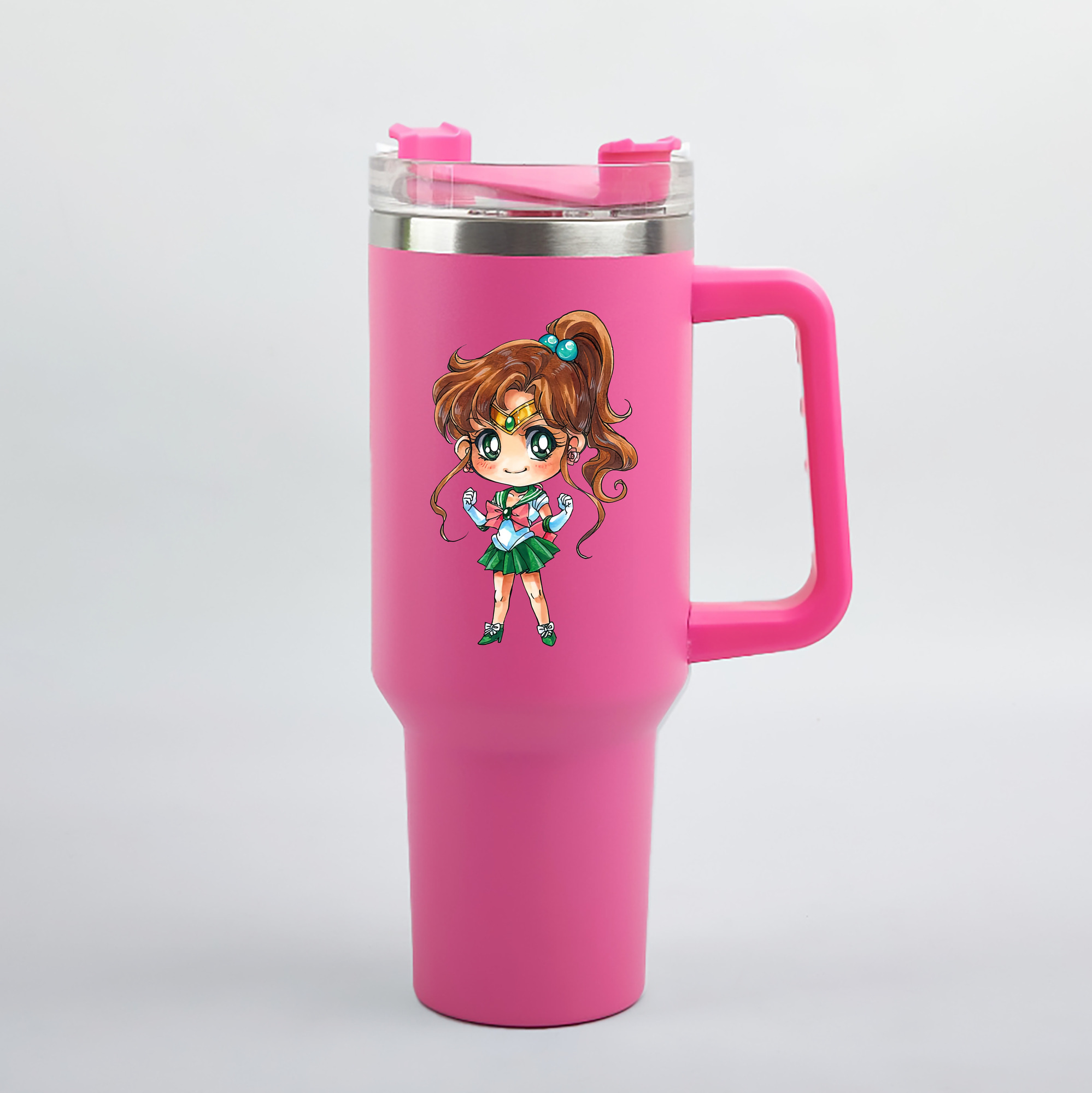 （画像用） 美少女戦士セーラームーン 木野 まこと きの まこと Sailor Moon Kino Makoto （セーラージュピター；Sailor Jupiter） 1200mL車用タンブラー（カラープリント）